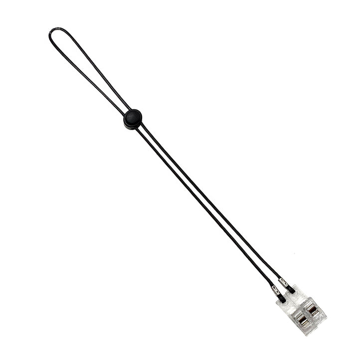 Adjustable Eyewear Retainer with Locking Clips Bowlift