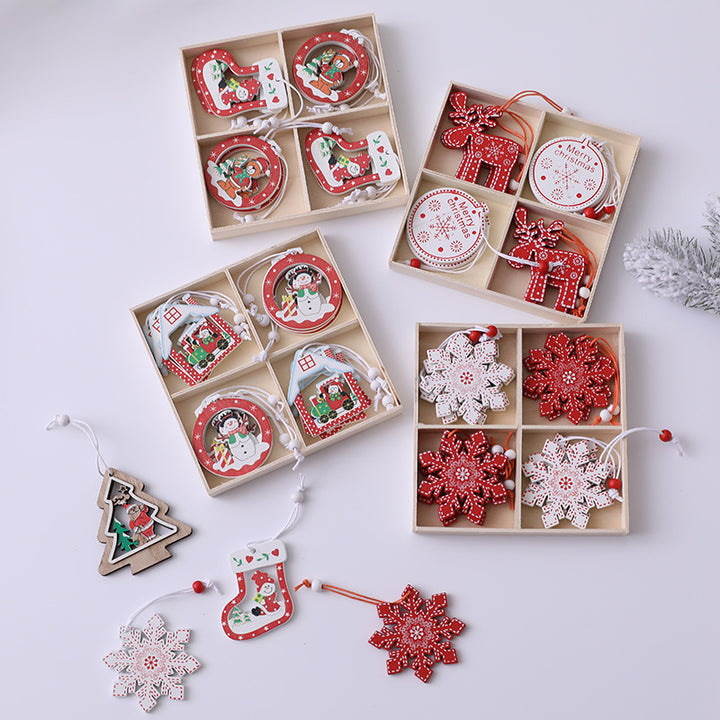 Christmas Themed Decorative Ornament Set