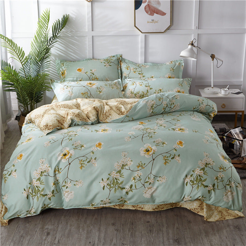 Floral Pattern Decorative Bedding Set
