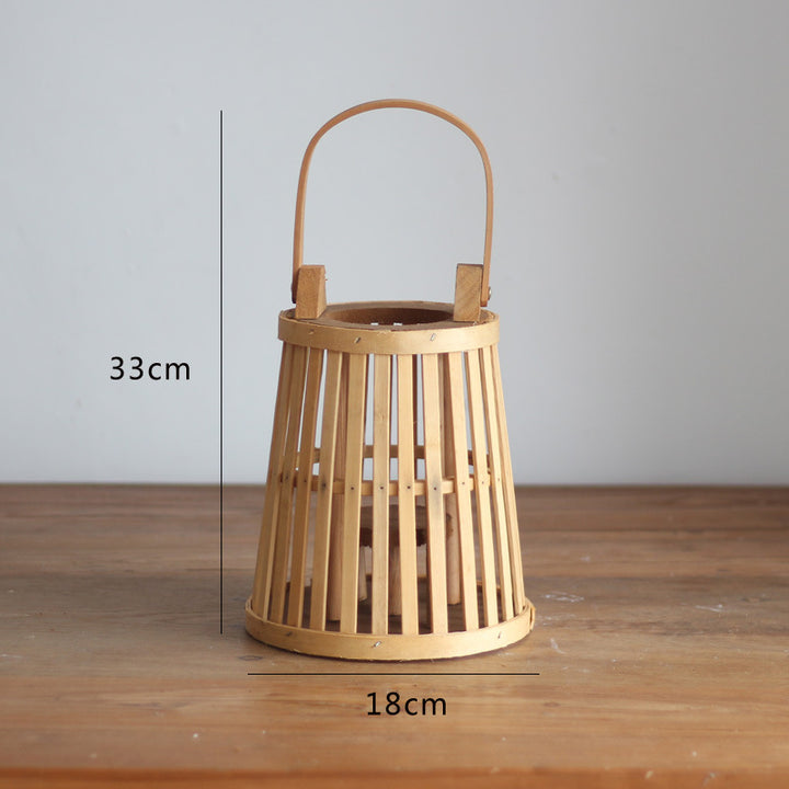 Handcrafted wooden lantern Bowlift