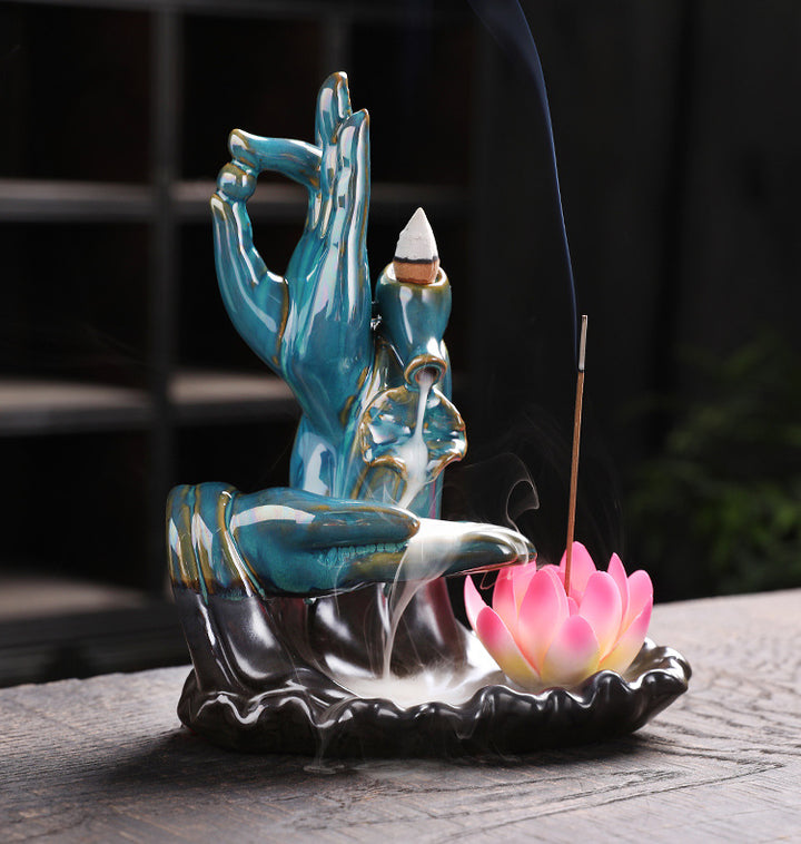 Lotus Waterfall Incense Holder