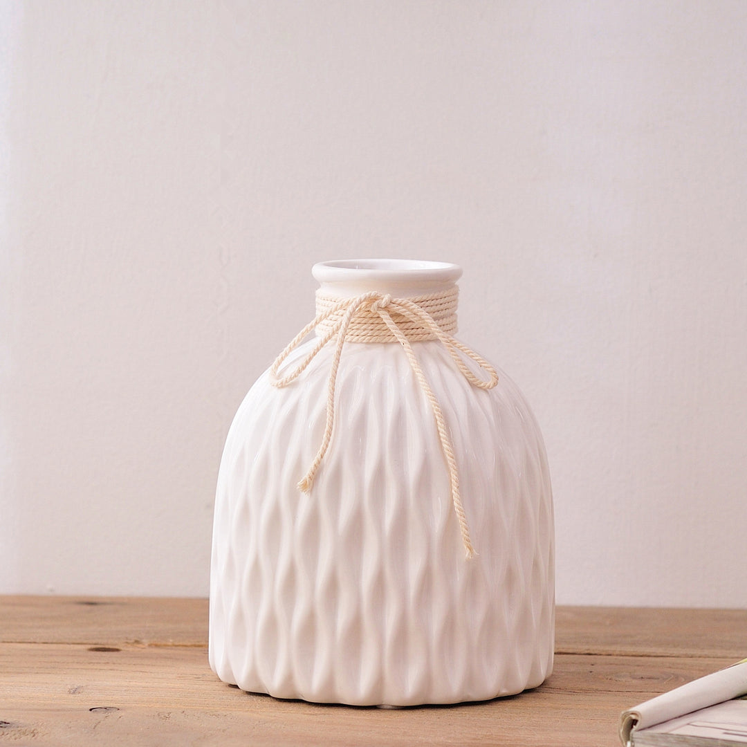 Textured Ceramic Decorative Vase