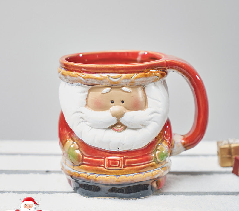 BowLift | Santa Snowman Marker Ceramic Breakfast Mug