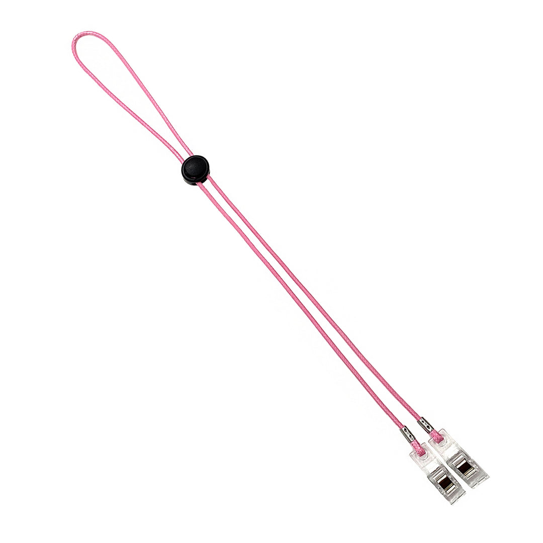 Adjustable Eyewear Retainer with Locking Clips Bowlift