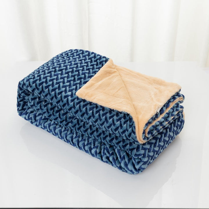Women's cuddly blanket with elegant cable pattern Bowlift