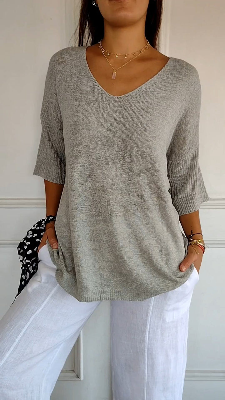 BowLift | Smoothly knitted Sanbergs with V-neck