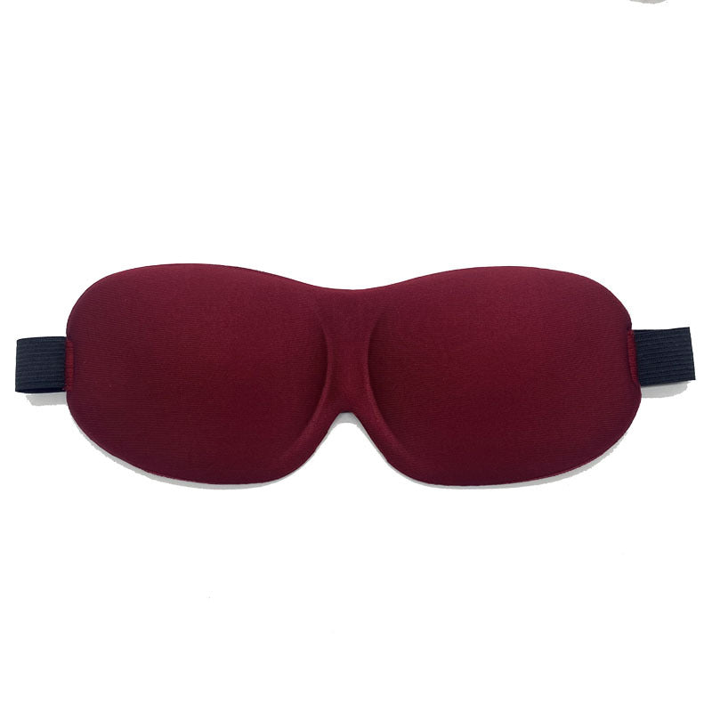 Three-Dimensional Contoured Breathable Sleep Mask With Adjustable Strap