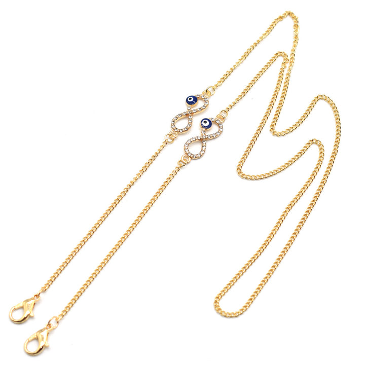Elegant Eyewear Chain with Protective Charm Bowlift