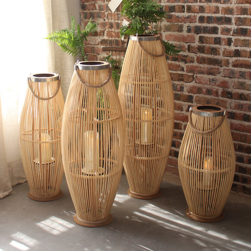 Stylish lantern made of woven material Bowlift