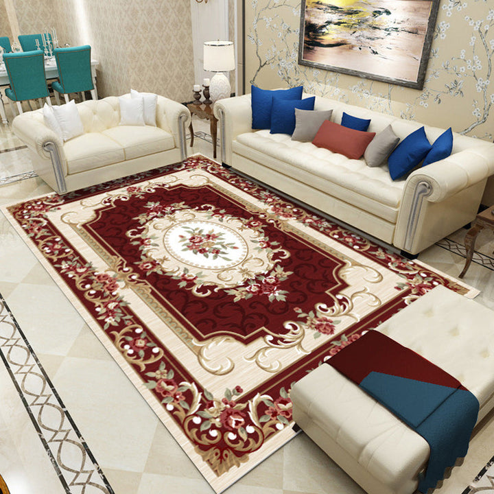 BowLift | Olden Floral Pattern Carpet Multicolored Polyester Indoor Rug Non-Slip Backing Pet Friendly Rug for Living Room