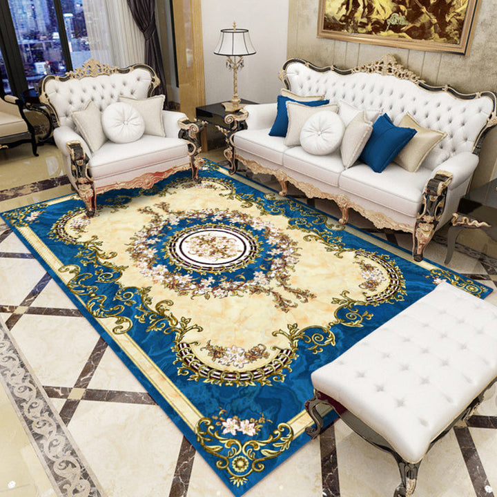 BowLift | Olden Floral Pattern Carpet Multicolored Polyester Indoor Rug Non-Slip Backing Pet Friendly Rug for Living Room