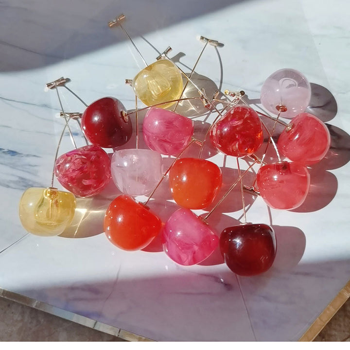 Artistic Fruit-Inspired Drop Earrings Bowlift