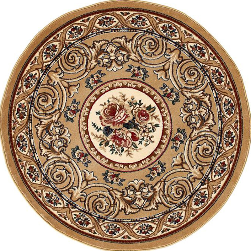 BowLift | Olden Flower Printed Rug Multicolored Synthetic Area Rug Pet Friendly Washable Indoor Rug for Bedroom