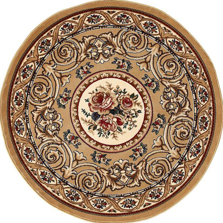 BowLift | Olden Flower Printed Rug Multicolored Synthetic Area Rug Pet Friendly Washable Indoor Rug for Bedroom