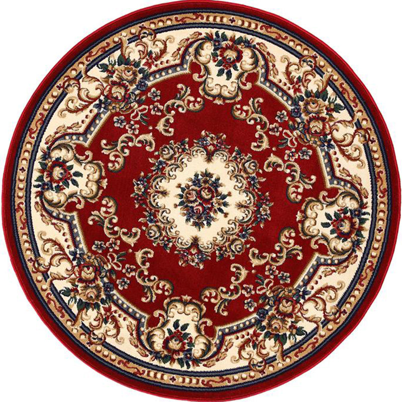 BowLift | Olden Flower Printed Rug Multicolored Synthetic Area Rug Pet Friendly Washable Indoor Rug for Bedroom