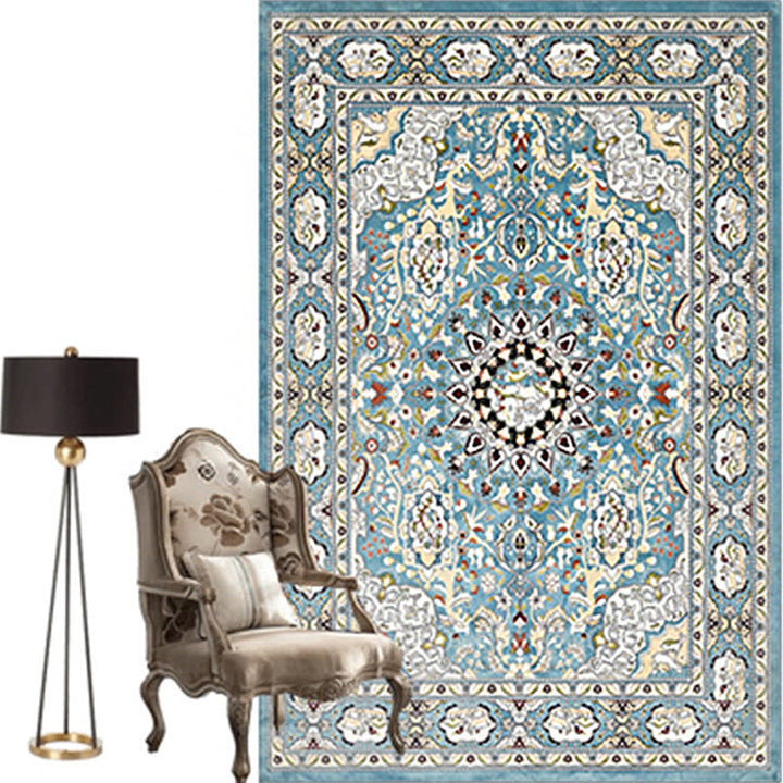 Moroccan Salon Rug Multicolor geometric pattern rug Polypropylene non-slip easy care rug | Bowlift