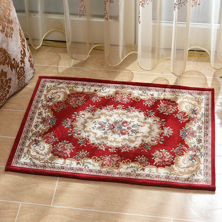 BowLift | Multicolored bedroom rug Shabby Chic floral pattern area rug acrylic non-slip backing stain-resistant rug