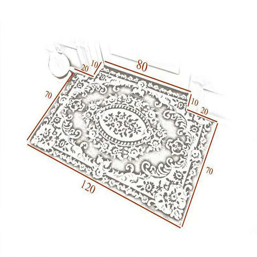 BowLift | Multicolored bedroom rug Shabby Chic floral pattern area rug acrylic non-slip backing stain-resistant rug