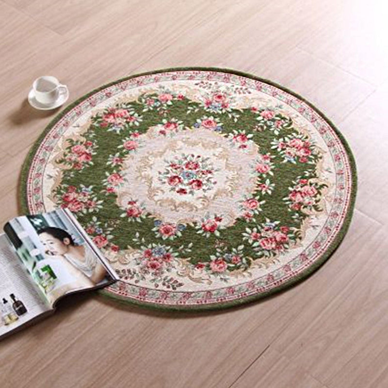 BowLift | Olden Room Rug Multicolor Flower Pattern Outdoor Rug Polypropylene Non-slip Washable Pet Friendly Indoor Rug