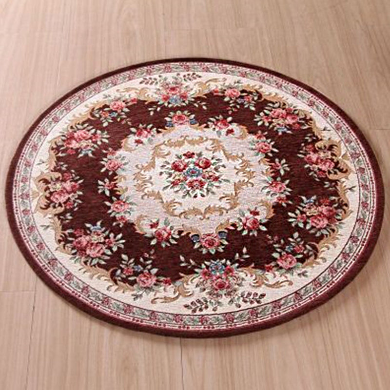 BowLift | Olden Room Rug Multicolor Flower Pattern Outdoor Rug Polypropylene Non-slip Washable Pet Friendly Indoor Rug