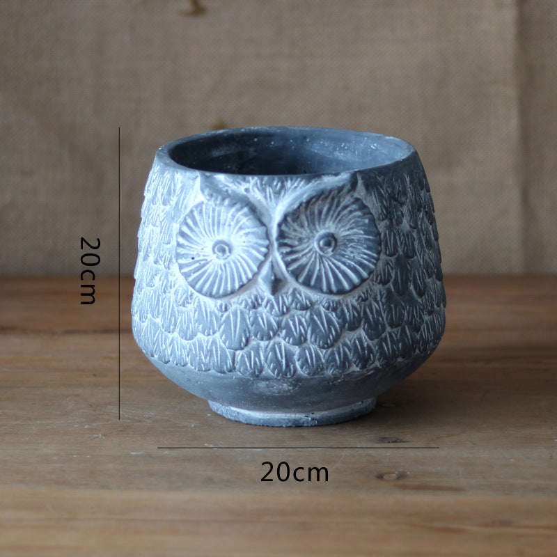 Decorative Owl Ceramic Pot Bowlift