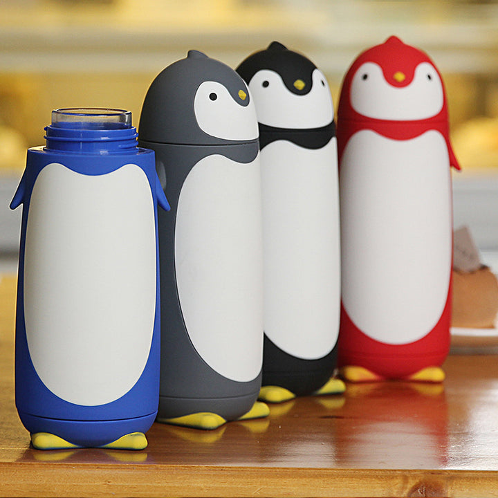 Ladies insulated drinking bottle in penguin design Bowlift