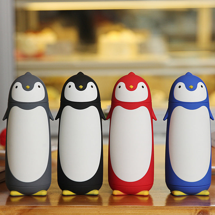 Ladies insulated drinking bottle in penguin design Bowlift