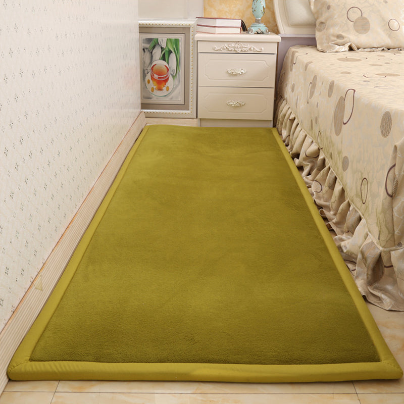 Modern solid color rug Multicolored cotton blend rug Easy care Pet friendly area rug for the living room | Bowlift