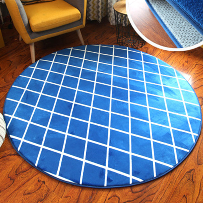 Casual striped pattern rug Multicolored cotton blend indoor rug non-slip backing pet-friendly rug for bedroom | Bowlift