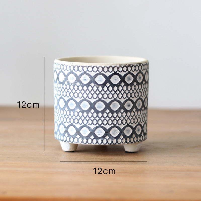 Decorative flower pot with elegant pattern Bowlift