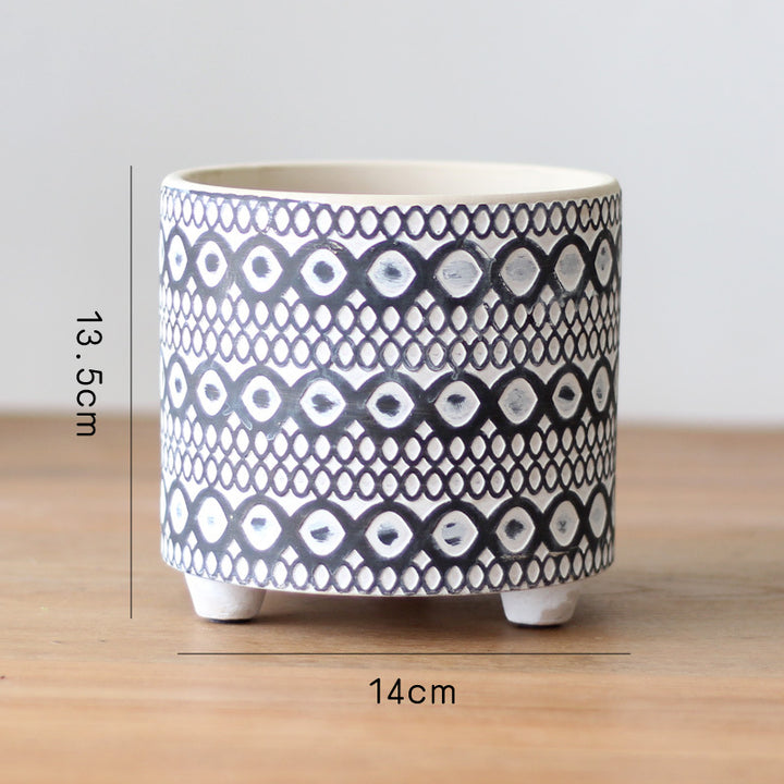Decorative flower pot with elegant pattern Bowlift