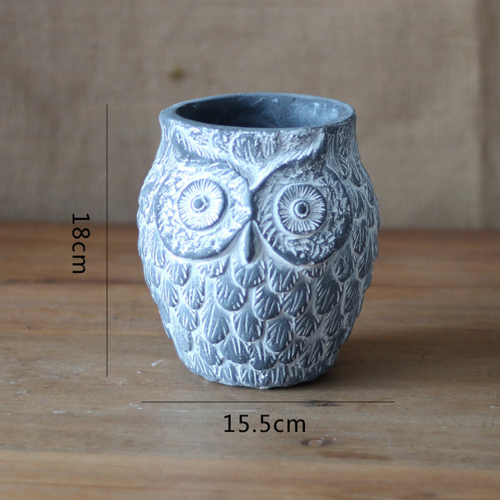 Decorative Owl Ceramic Pot Bowlift
