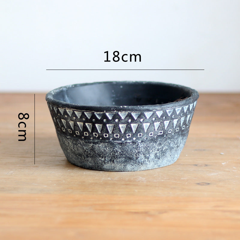 Elegant decorative pot made of high-quality concrete Bowlift