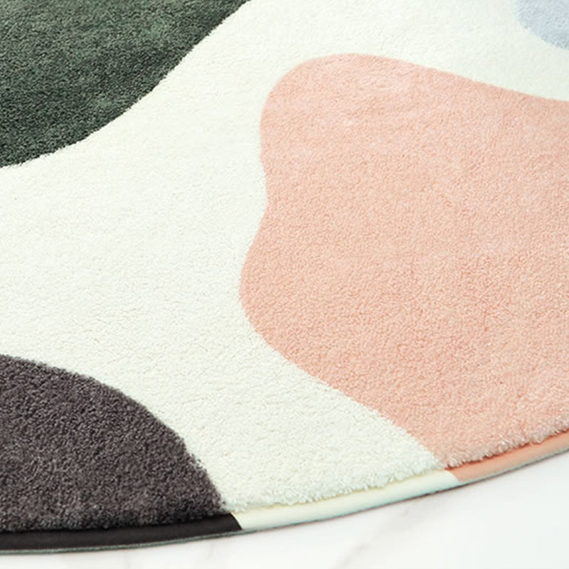 BowLift | Modern Living Room Rug Multicolor Color Block Indoor Rug Synthetic Non-Slip Stain Resistant Rug