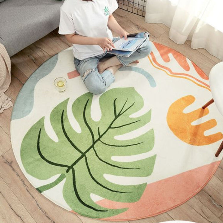 BowLift | Modern Living Room Rug Multicolor Color Block Indoor Rug Synthetic Non-Slip Stain Resistant Rug