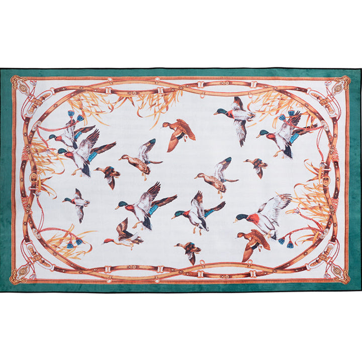 BowLift | Modern bedroom carpet Multicolor animal print indoor carpet Polyester non-slip backing pet-friendly rug