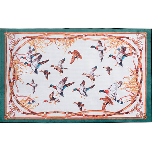 BowLift | Modern bedroom carpet Multicolor animal print indoor carpet Polyester non-slip backing pet-friendly rug