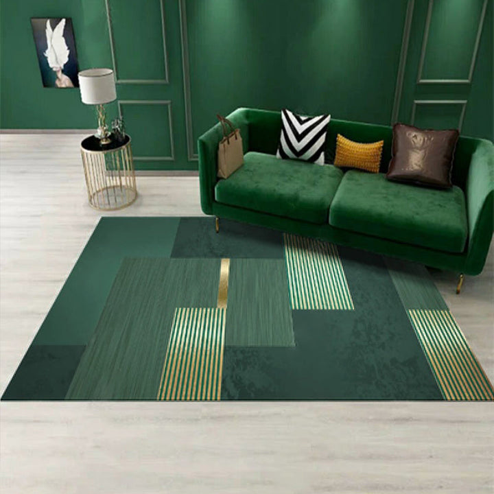 BowLift | Nordic Geo Printed Rug Multi-Color Synthetic Carpet Easy Care Machine Washable Indoor Carpet for Parlor