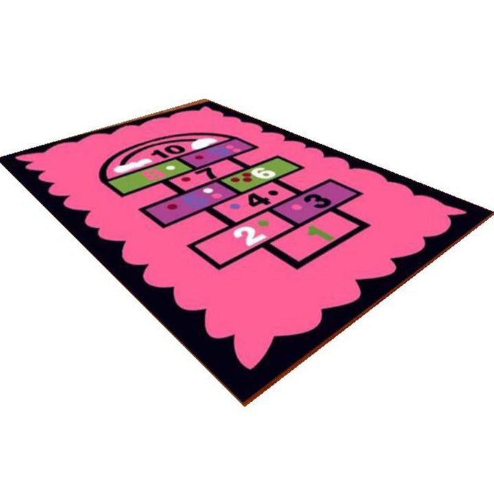 BowLift | Multicolored floral print rug made of cotton blend Scandinavian rug Pet friendly Machine washable rug for parlor