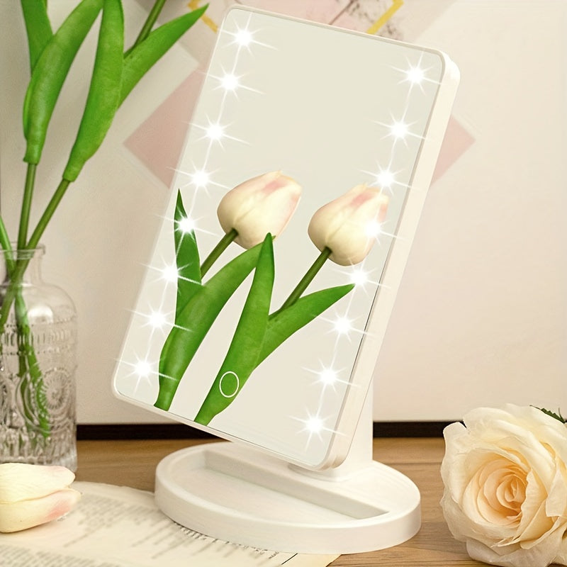 GlowMirror – Portable Makeup Mirror with LED Lighting Bowlift