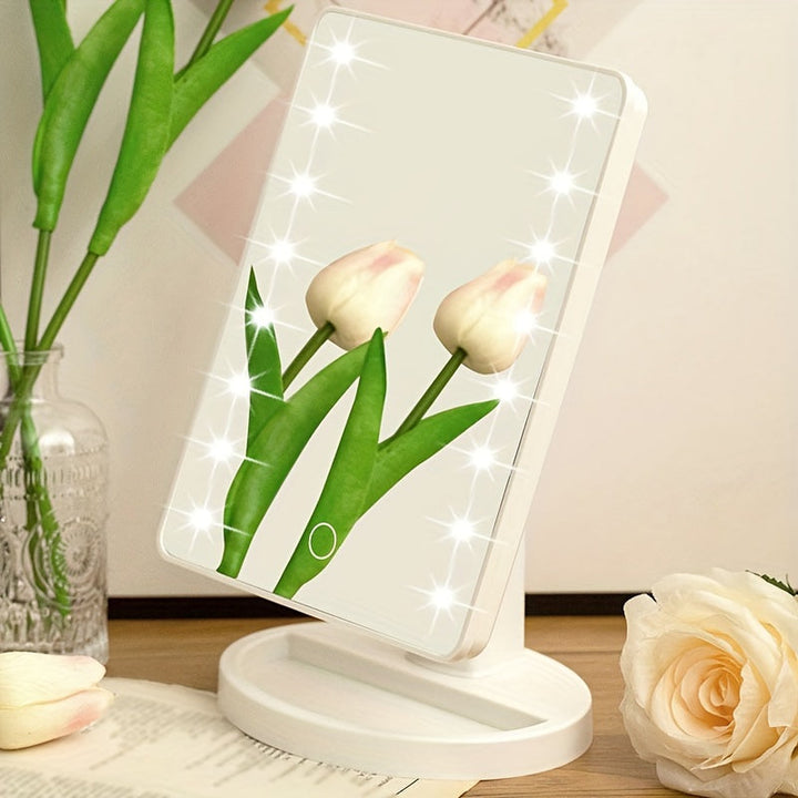 GlowMirror – Portable Makeup Mirror with LED Lighting Bowlift