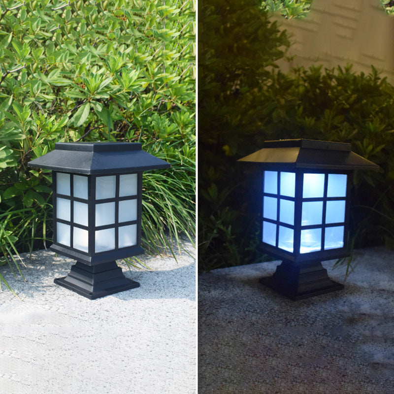 Traditional European Waterproof Solar ABS PC Plastic Rectangular LED Landscape Lighting For Garden | Bowlift
