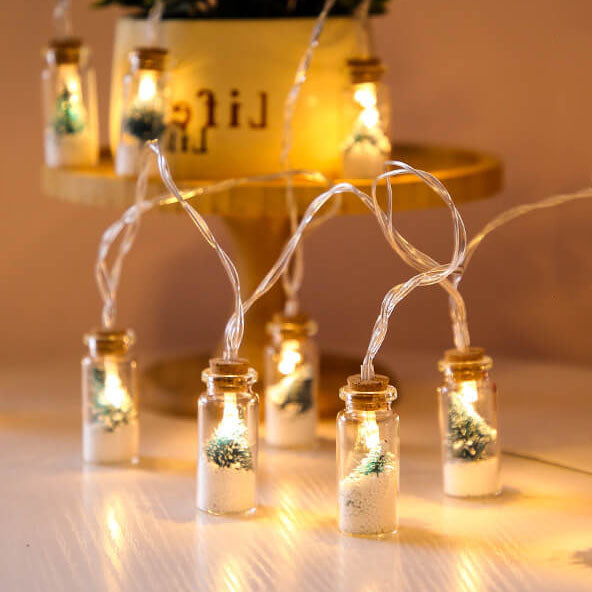 BowLift | Christmas LED Wishing Bottle Tree Snow Battery Box Decorative String Light