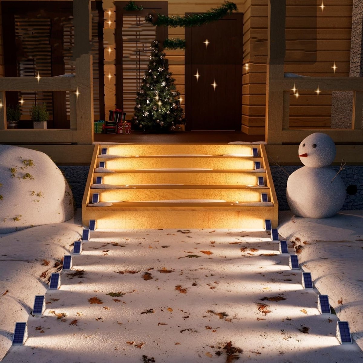 BowLift | Waterproof Solar LED Stair Lighting - Outdoor Lighting for Stairs, Paths, and Terraces