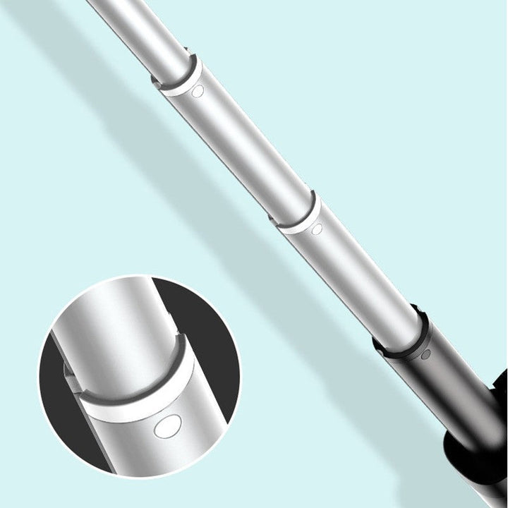 BowLift | Selfie Stick Tripod, with Light, Detachable Bluetooth Remote & 6 Levels of Height Adjustment