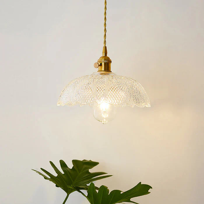 OpulentGlow Pendant – Elegant Glass Hanging Lamp Bowlift