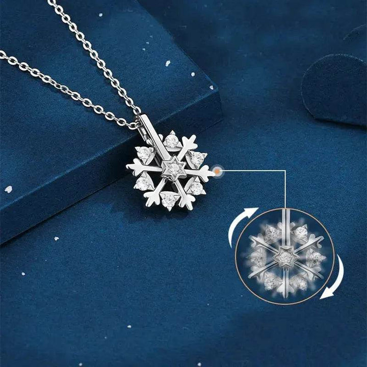 BowLift | Luxury Rhinestone Christmas Snowflakes Necklace Gift for women