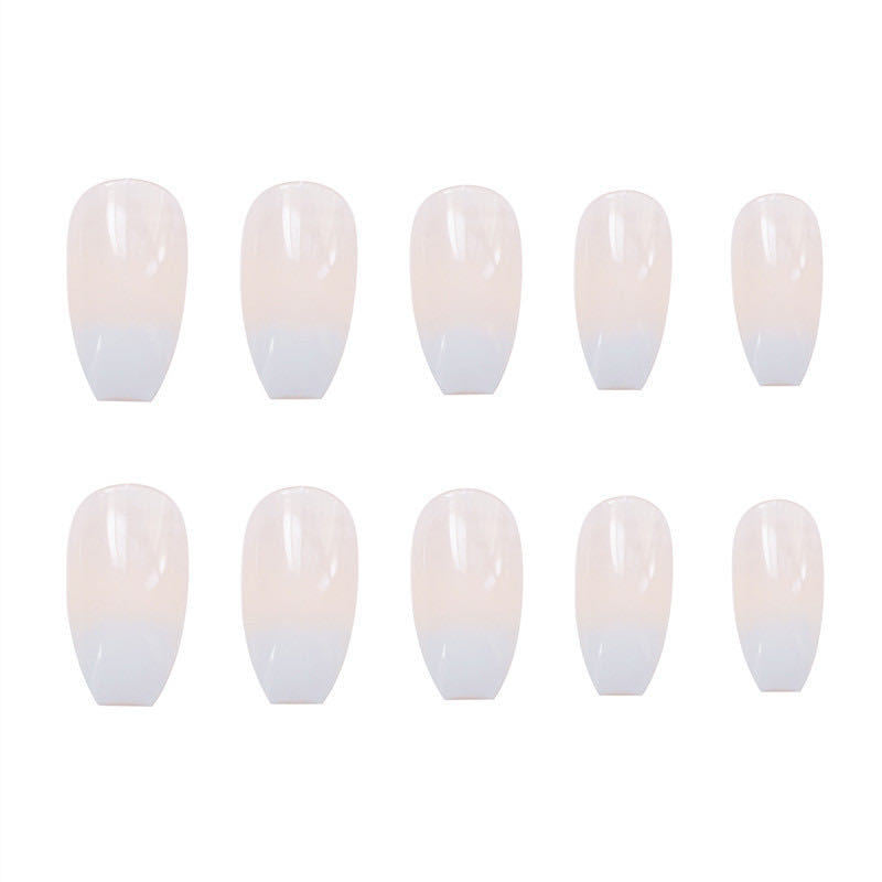 Coffin-Shaped Glossy Press-On Nail Set