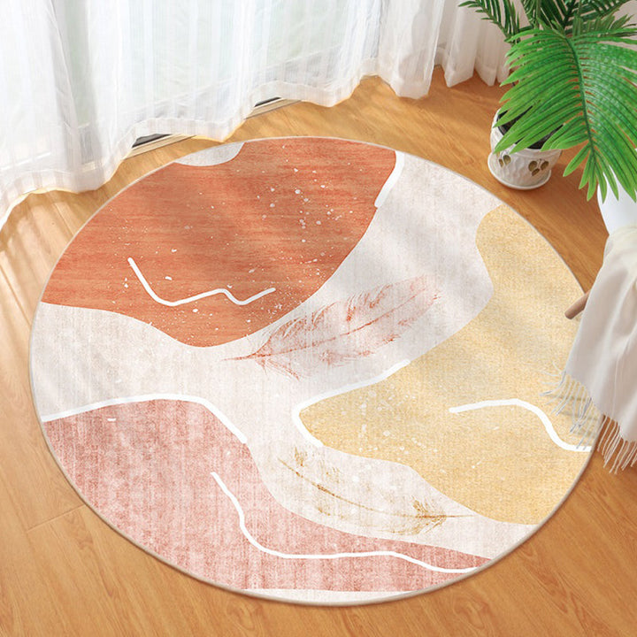 Cute Bedroom Rug Multicolored Cartoon Printed Carpet Synthetic Non-Slip Back Washable Indoor Rug | Bowlift