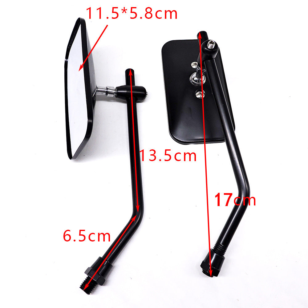 adjustable chrome motorcycle handlebar rearview mirrors with universal clamp mounts Bowlift